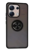 Xiaomi Redmi Note 13 4G Kılıf Montreal Yüzüklü Silikon Kapak - Siyah thumbnail 1