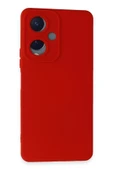 Vivo Y17S Kılıf Nano içi Kadife Silikon - Kırmızı thumbnail 1