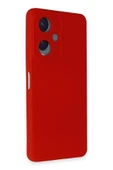Vivo Y17S Kılıf Nano içi Kadife Silikon - Kırmızı thumbnail 2