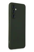 Samsung Galaxy S24 Kılıf Nano içi Kadife Silikon - Koyu Yeşil thumbnail 2