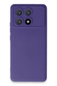 Xiaomi Poco X6 Pro Kılıf Nano içi Kadife Silikon - Mor thumbnail 1