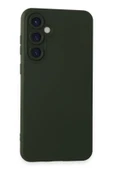 Samsung Galaxy S24 Kılıf Nano içi Kadife Silikon - Koyu Yeşil thumbnail 1