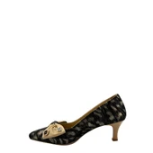 Albini 26106404 Baskılı Hakiki Deri Kadın Stiletto Ayakkabı - 4
