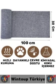 Dayanıklı Hızlı Kuruyan Mobilya Koruyucu Yapıştırılabilir Evcil Hayvan Kedi Tırmalama Matı 100X30 Cm thumbnail 3
