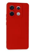 Xiaomi Redmi Note 13 Pro 5G Kılıf Nano içi Kadife Silikon - Kırmızı thumbnail 1