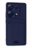 Xiaomi Redmi Note 13 Pro 4G Kılıf Kelvin Kartvizitli Silikon - Lacivert thumbnail 1