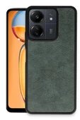 Xiaomi Redmi 13C Kılıf Aras Deri Kapak - Koyu Yeşil thumbnail 1