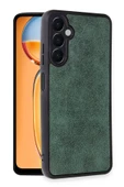 Samsung Galaxy A55 5G Kılıf Aras Deri Kapak - Koyu Yeşil thumbnail 2