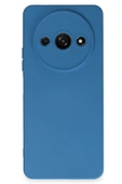 Xiaomi Redmi A3 4G Kılıf Nano içi Kadife Silikon - Mavi thumbnail 1