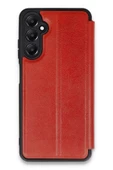 Samsung Galaxy A05S Kılıf Flip Cover - Kırmızı thumbnail 1