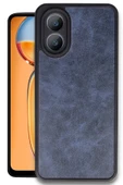 Oppo A38 Kılıf Aras Deri Kapak - Lacivert thumbnail 1