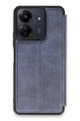 Xiaomi Redmi 13C Kılıf Flip Cover - Lacivert thumbnail 1