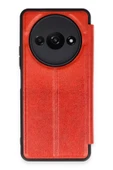 Xiaomi Redmi A3 4G Kılıf Flip Cover - Kırmızı thumbnail 1