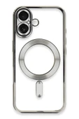iPhone 16 Kılıf Kross Magneticsafe Kapak - Gümüş thumbnail 1