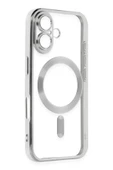 iPhone 16 Kılıf Kross Magneticsafe Kapak - Gümüş thumbnail 2