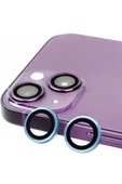 iPhone 15 Plus Raze Metal Kamera Lens - Mavi thumbnail 1