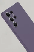 Samsung Galaxy S25 Ultra Kılıf Nano içi Kadife Silikon - Mor thumbnail 2