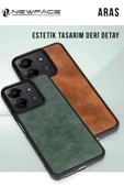 Xiaomi Redmi 14C Kılıf Aras Deri Kapak - Lacivert thumbnail 1
