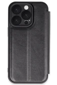 iPhone 16 Pro Max Kılıf Flip Cover - Siyah thumbnail 1