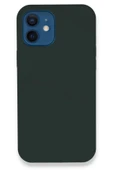 iPhone 12 Kılıf Lansman Legant Silikon - Koyu Yeşil thumbnail 1