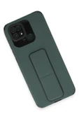 Xiaomi Redmi 10C Kılıf Mega Standlı Silikon - Yeşil thumbnail 3