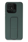 Xiaomi Redmi 10C Kılıf Mega Standlı Silikon - Yeşil thumbnail 2