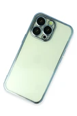 iPhone 13 Pro Kılıf Lensli Silikon - Açık Mavi thumbnail 3