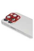 iPhone 13 Pro Max Pers Alüminyum Kamera Lens - Kırmızı thumbnail 2
