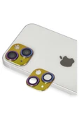 iPhone 13 Pers Alüminyum Kamera Lens - Rainbow thumbnail 1