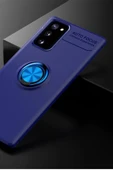 Samsung Galaxy Note 20 Kılıf Range Yüzüklü Silikon - Mavi thumbnail 2