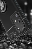 Samsung Galaxy A91 / S10 Lite Kılıf Range Yüzüklü Silikon - Siyah-Kırmızı thumbnail 5