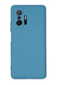 Xiaomi Mi 11T Pro Kılıf Nano içi Kadife Silikon - Mavi thumbnail 1