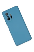 Xiaomi Mi 11T Pro Kılıf Nano içi Kadife Silikon - Mavi thumbnail 3