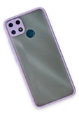 Realme C25 Kılıf Montreal Silikon Kapak - Mor thumbnail 3