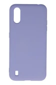 Samsung Galaxy A01 Kılıf Nano içi Kadife Silikon - Lila thumbnail 1