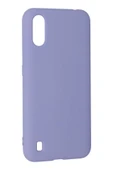 Samsung Galaxy A01 Kılıf Nano içi Kadife Silikon - Lila thumbnail 2
