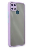 Realme C25 Kılıf Montreal Silikon Kapak - Mor thumbnail 2