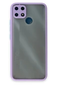 Realme C25 Kılıf Montreal Silikon Kapak - Mor thumbnail 1