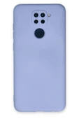 Xiaomi Redmi Note 9 Kılıf Nano içi Kadife Silikon - Lila thumbnail 1