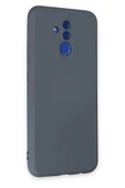 Huawei Mate 20 Lite Kılıf Nano içi Kadife Silikon - Gri thumbnail 2