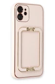 iPhone 12 Kılıf Coco Elit Kapak - Pudra thumbnail 2