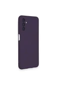 Samsung Galaxy A14 4G Kılıf Nano içi Kadife Silikon - Mor thumbnail 3