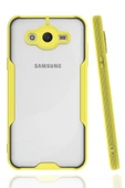 Samsung Galaxy J7 Kılıf Platin Silikon - Sarı thumbnail 1