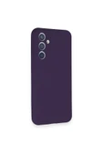 Samsung Galaxy A54 5G Kılıf Nano içi Kadife Silikon - Mor thumbnail 2