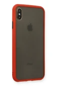 iPhone XS Max Kılıf Montreal Silikon Kapak - Kırmızı thumbnail 2