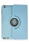 iPad 4 9.7 Kılıf 360 Tablet Deri Kılıf - Turkuaz thumbnail 2
