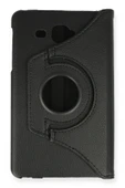 Samsung Galaxy T280 Tab A 7 Kılıf 360 Tablet Deri Kılıf - Siyah thumbnail 2