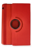 Huawei MediaPad T5 10 Kılıf 360 Tablet Deri Kılıf - Kırmızı thumbnail 2