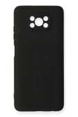 Xiaomi Pocophone X3 Kılıf Nano içi Kadife Silikon - Siyah thumbnail 1
