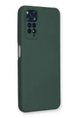 Xiaomi Redmi Note 11 Kılıf Nano içi Kadife Silikon - Koyu Yeşil thumbnail 2
